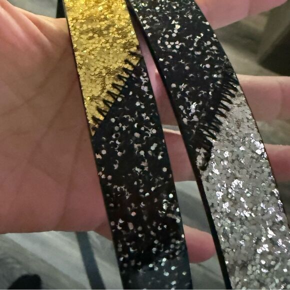Kurt Geiger Glitter 2 piece Belts - Picture 7 of 10